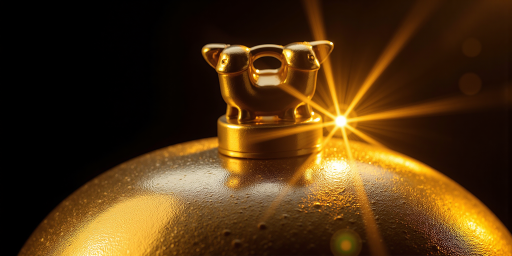 华纳兄弟标志,金色背景,黑色字母Warner Bros,好莱坞经典标识